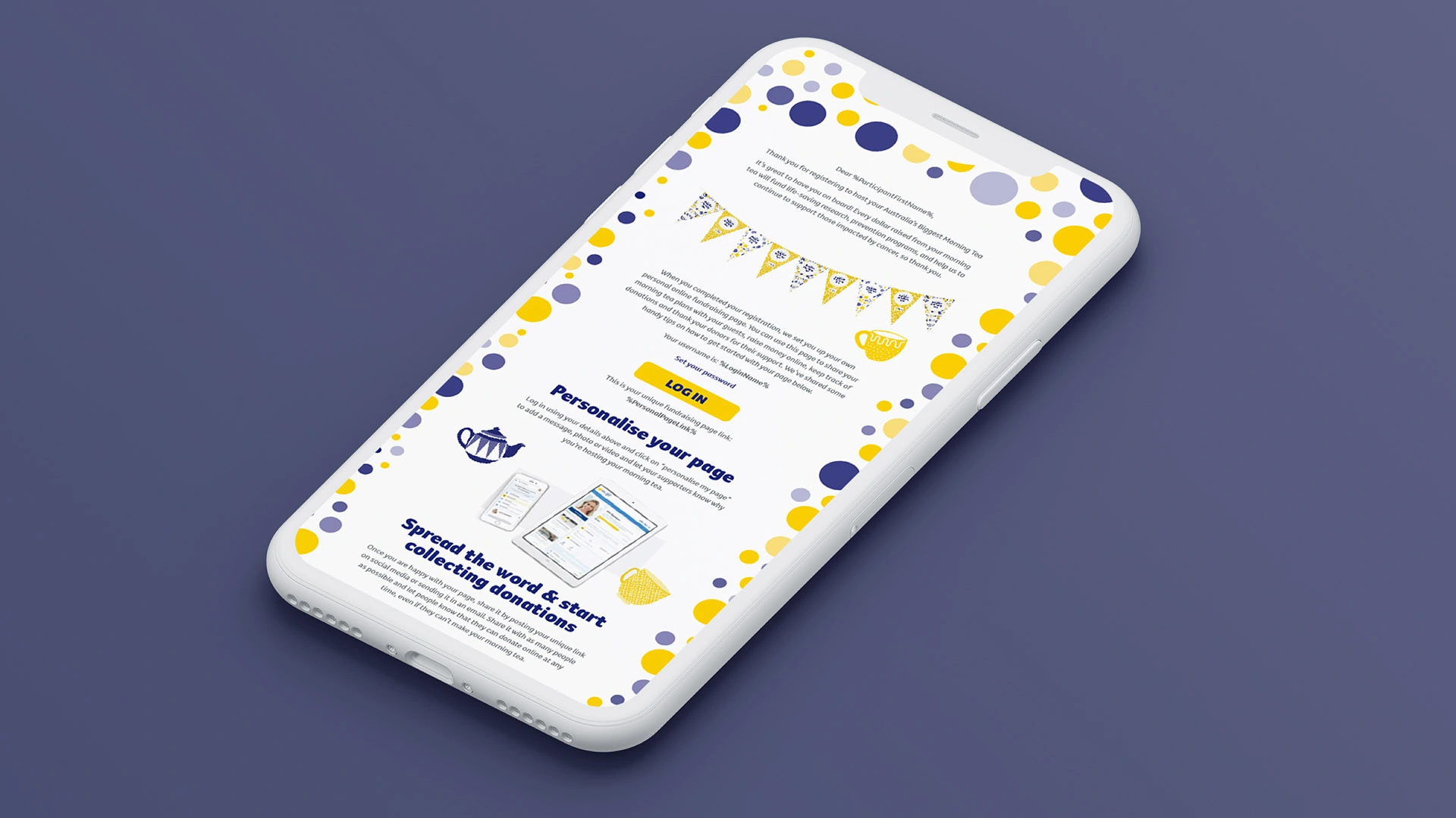 Australia's Biggest Morning Tea email design