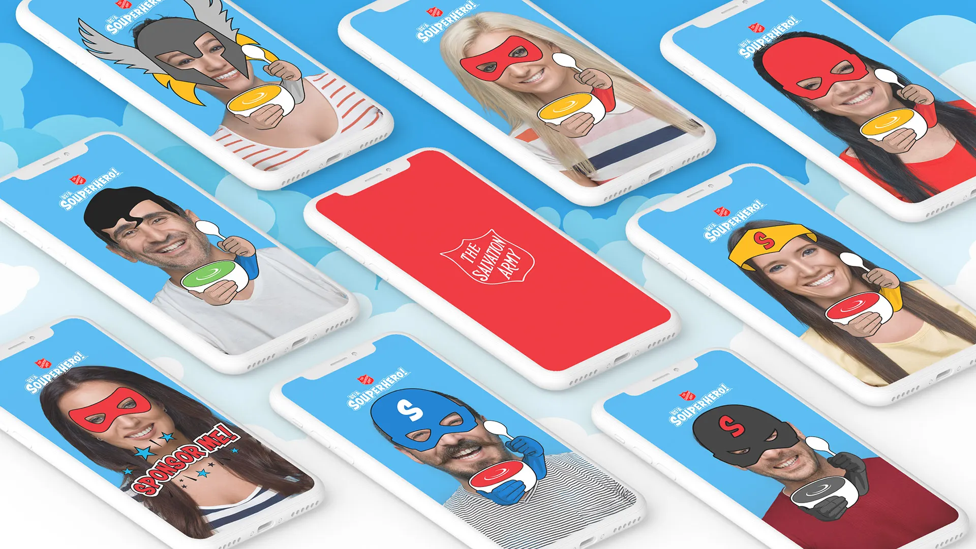 Be a Souperhero app photo filters