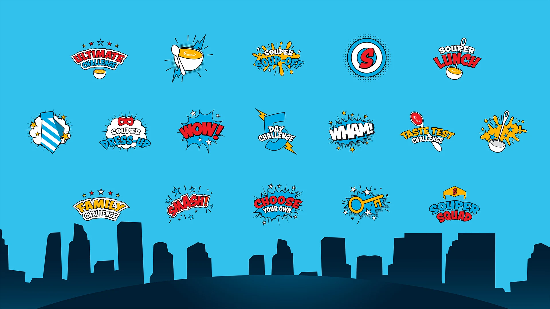 Be a Souperhero icon design