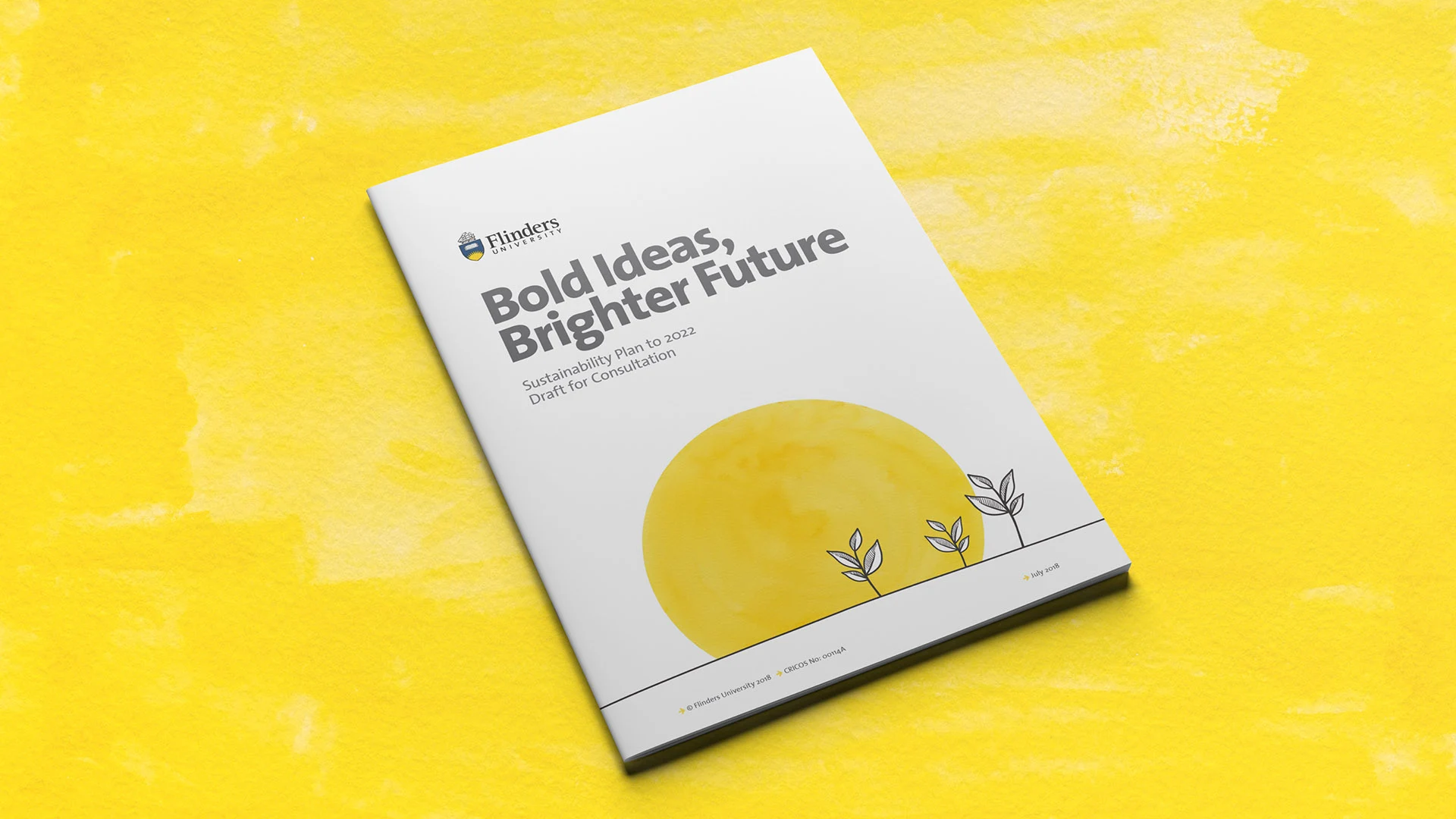 Flinders University Sustainability Plan cover