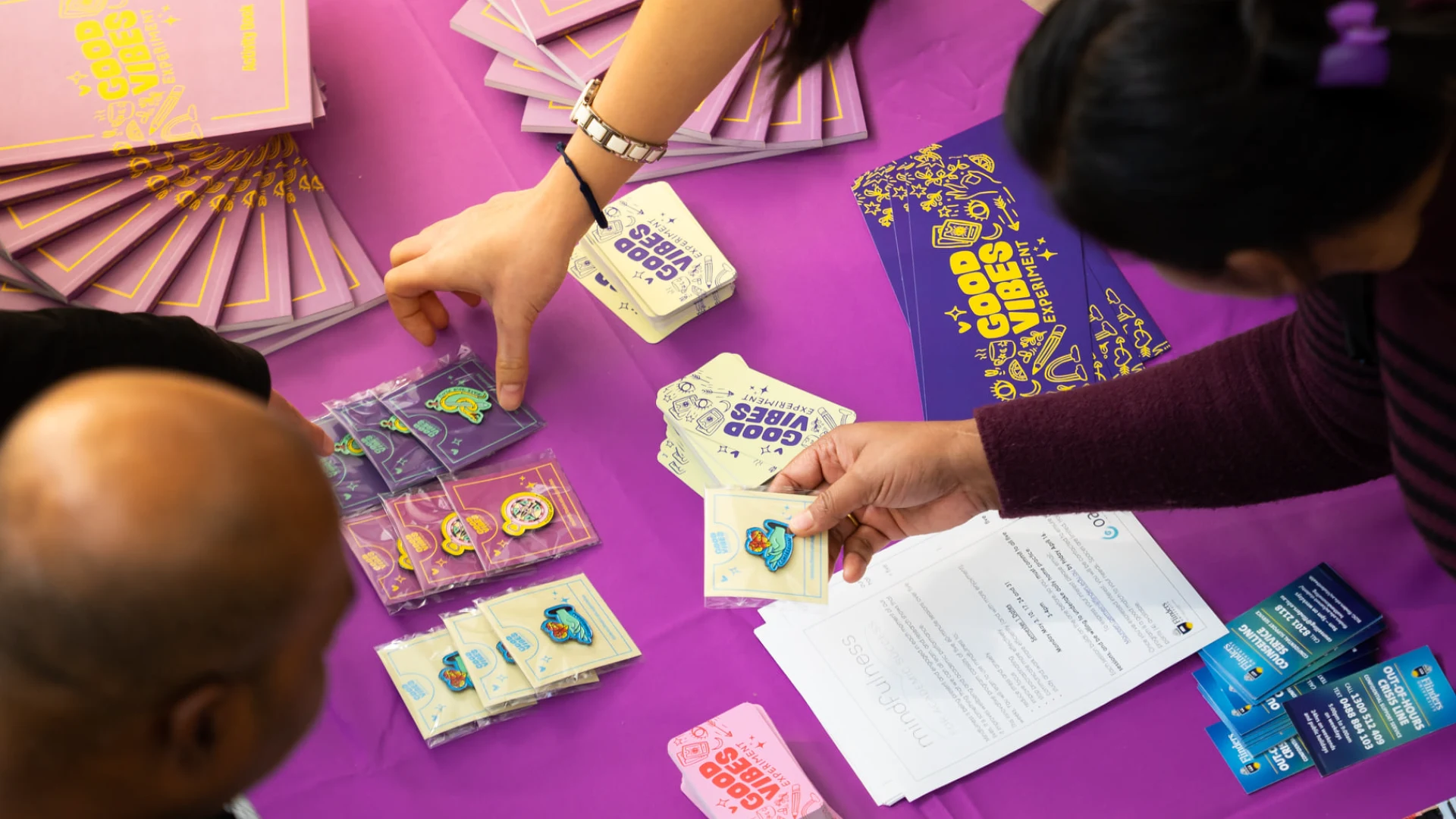 Good Vibes Experiment opening day collateral