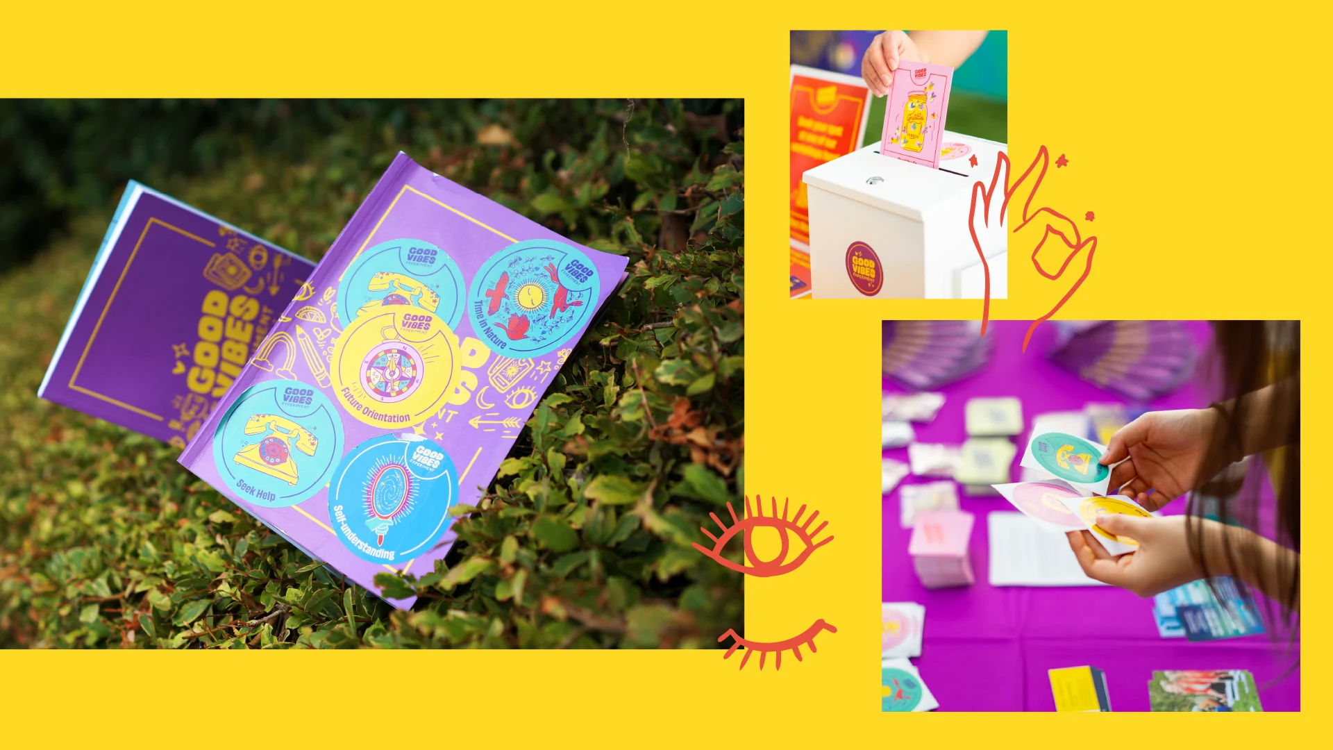 Good Vibes Experiment activity book and stickers