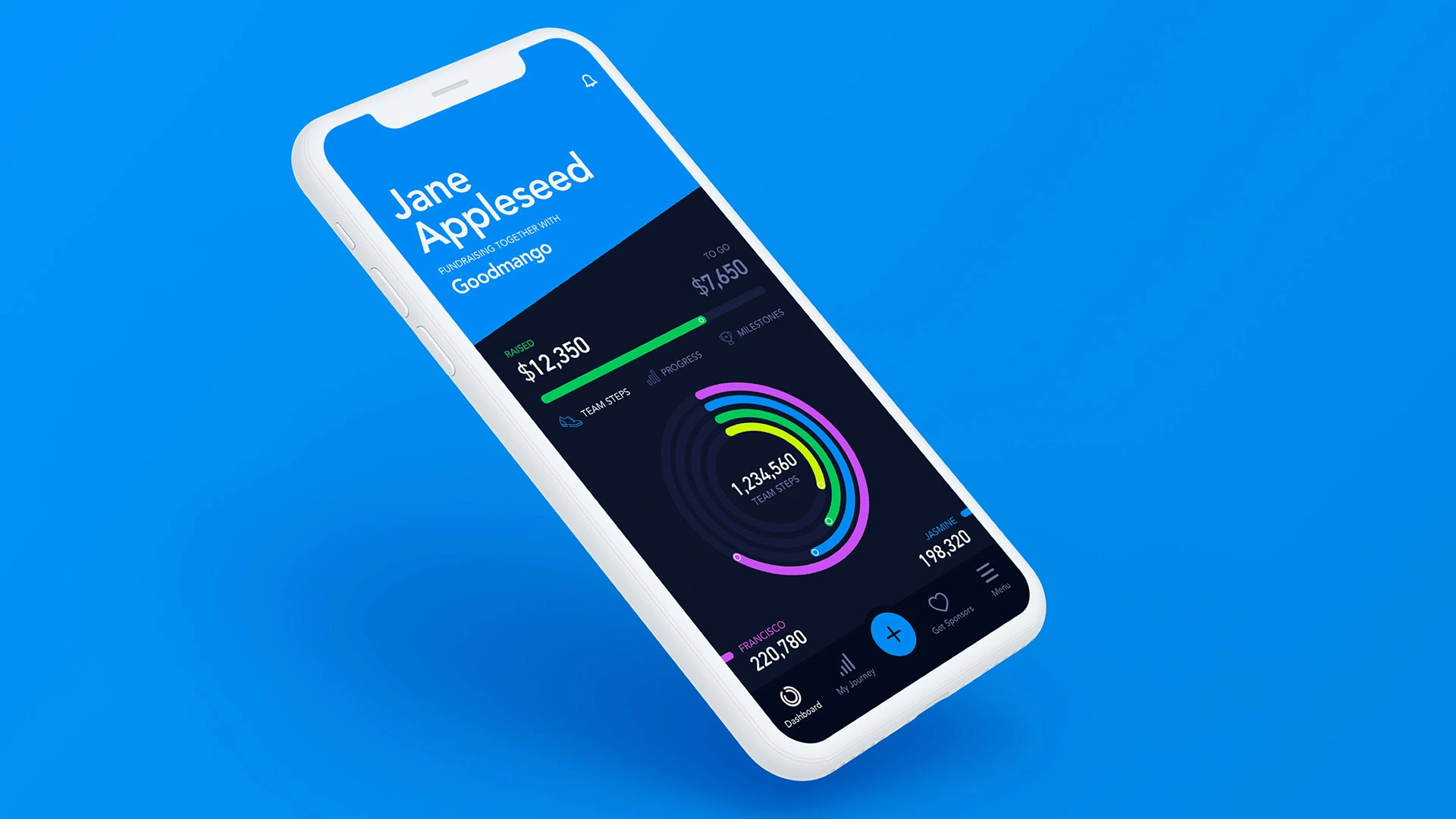 STEPtember App development profile and progress UI/UX