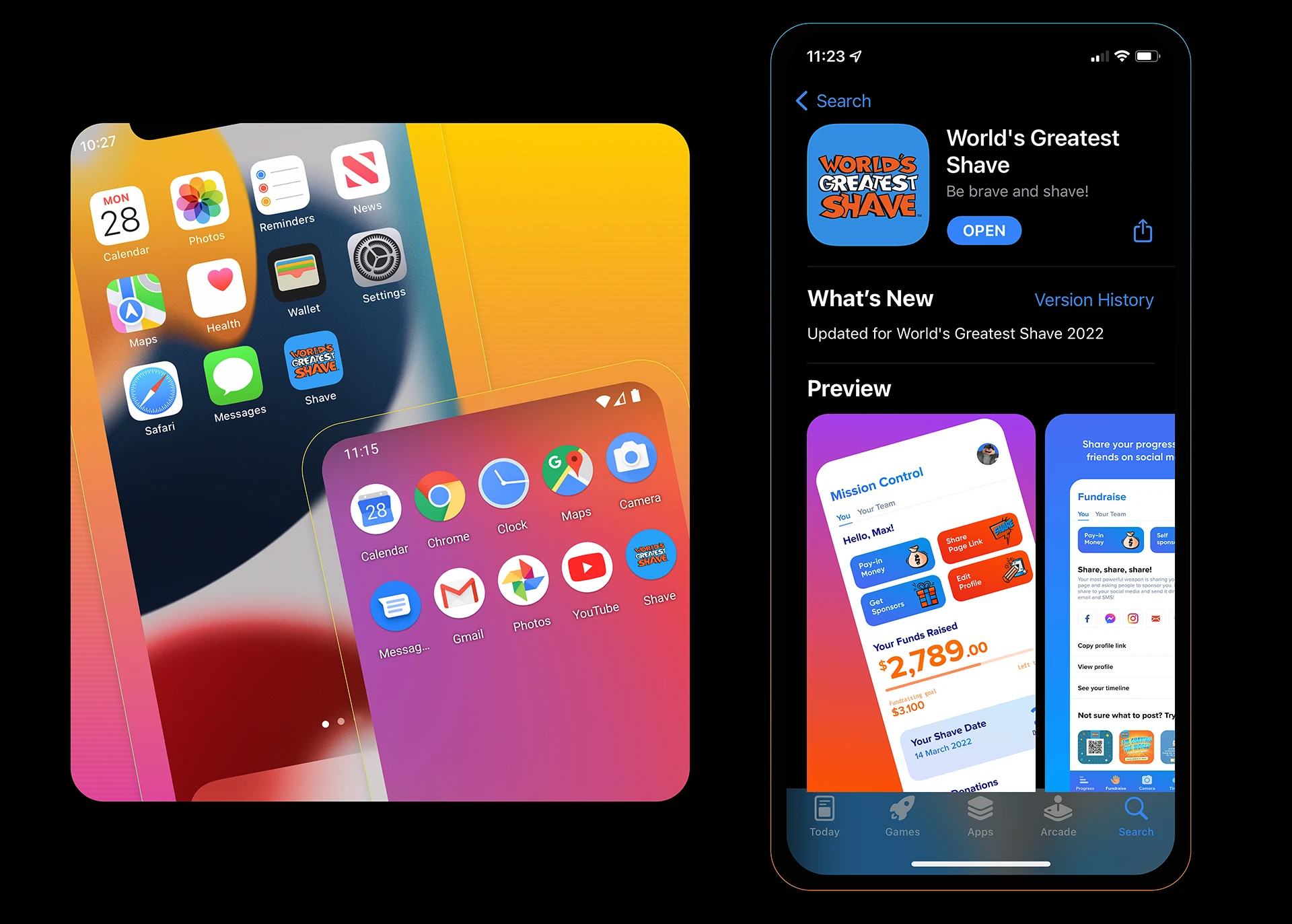 World's Greatest Shave app icon design