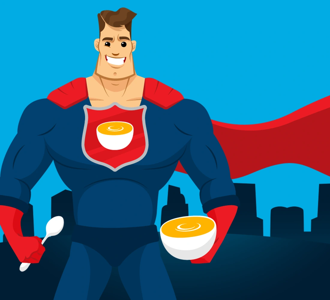 Be a Souperhero | Web development, fundraising, interface design