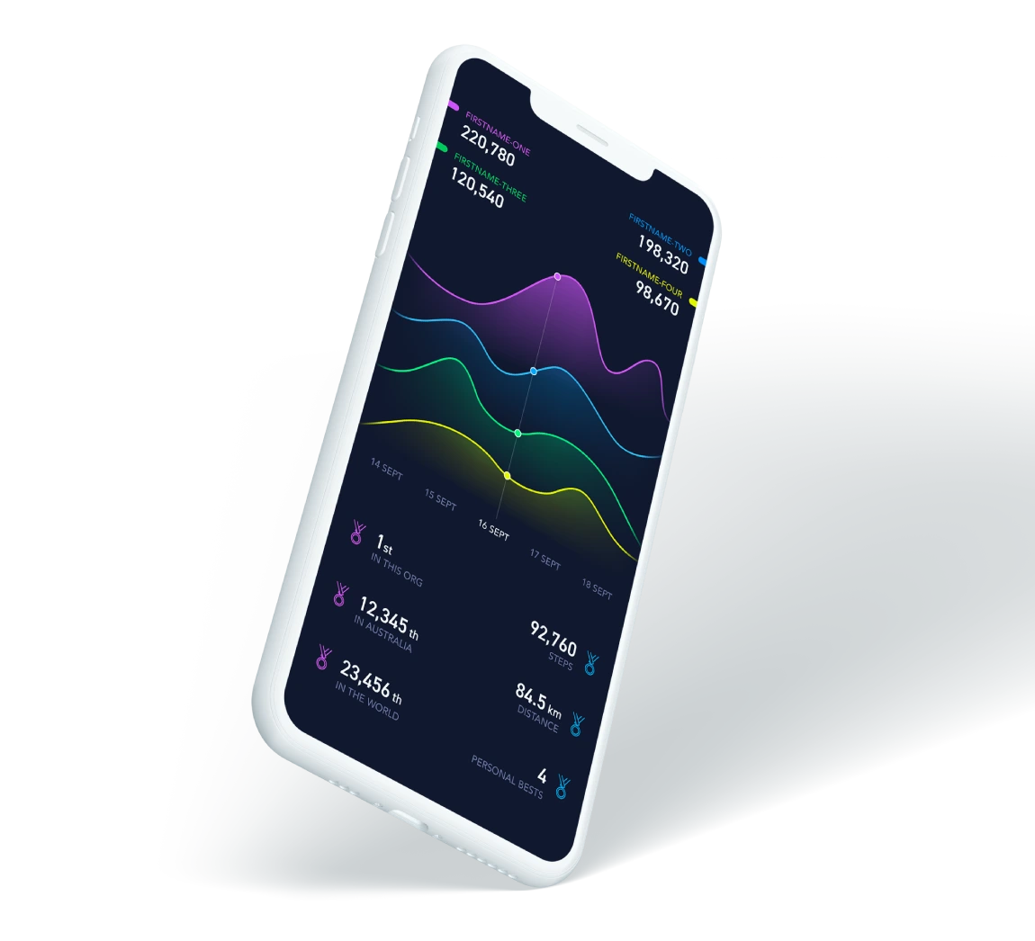 Steptember | App development, interface design, fundraising